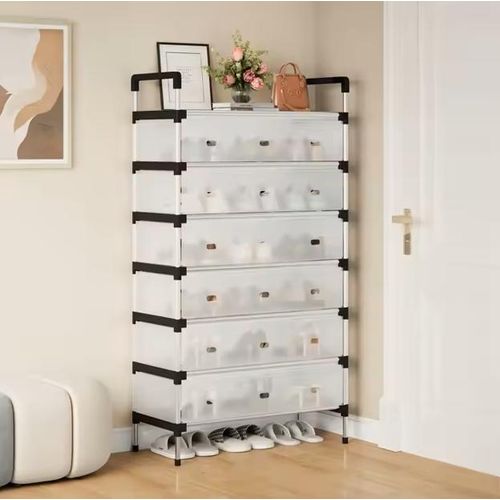 حامل الأحذية بسبع طوابق المحافظ على الرائحة