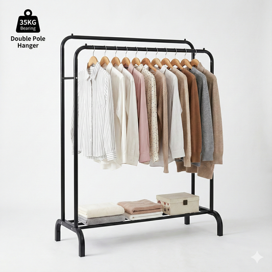 حامل الملابس و المعاطف الحائطي