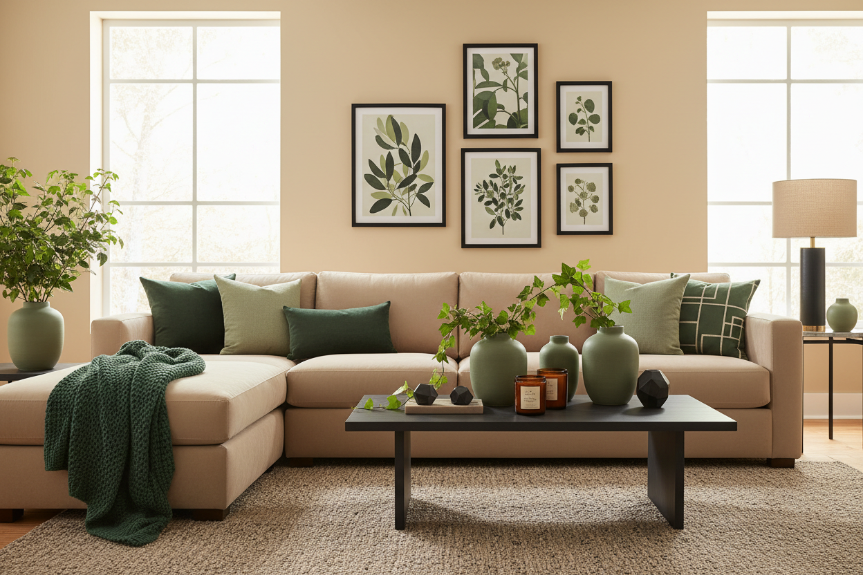 Use my brand's colors in it EBD5AB; 8BAE66; 628141; 1B211A